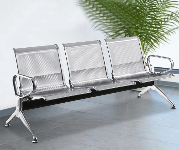 5-Seater Airport & Clinic Office Furniture Colorful Gang Chair for Waiting Areas Steel & Metal for Hospital Waiting benches