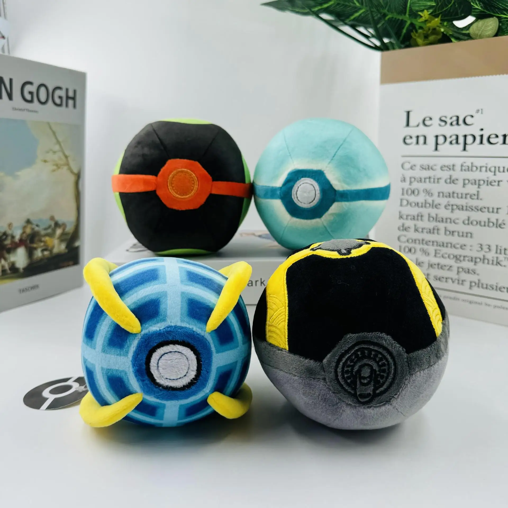 2024 New product 5 inches Stuffed Pokeball Plush toys Pocket Monster Anime pokemones plush for kids