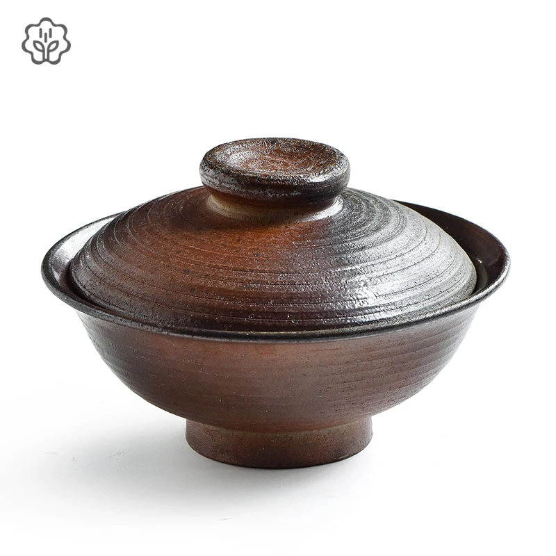 wood-kiln covered bowl XIAO QIAO