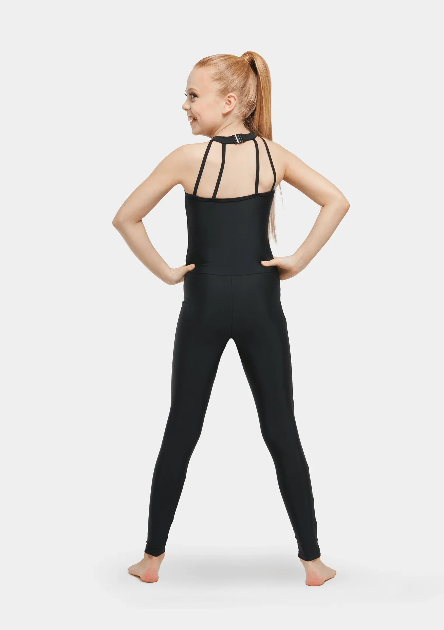 wholesale Womens Spandex Bodysuit Long Sleeve Scoop Neckline black color dance unitards