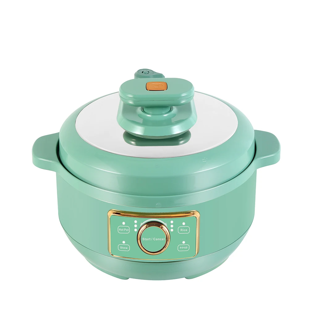 Okicook 2.8L Mini Household Multifunction Electric Pressure Cooker Non-Stick Coating Inner Pot Hot Pot