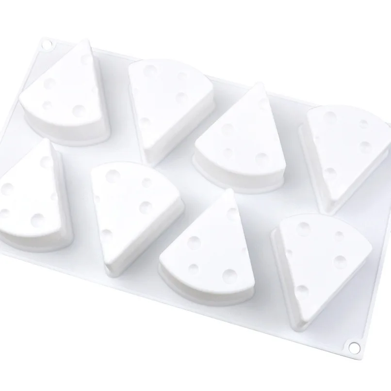 Saffron Cheese design mold for cake mousse chocolate Hot Sale China Manufacture Quality Cheese Shape Silicone Cake Mold