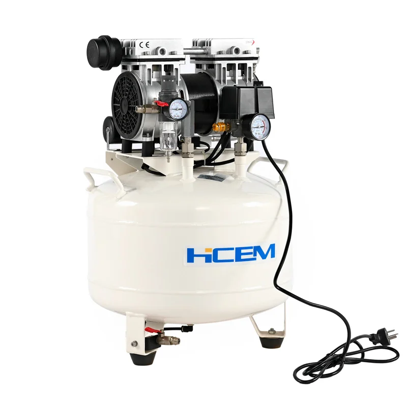High quality 1HP ultra silent air compressor oil free 115V portable air compressor no diesel air compressor for dental chair