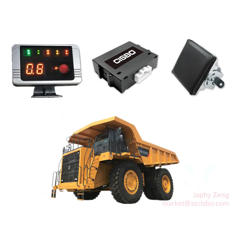 parking sensors front and rear radar proximity warning system for heavy duty truck