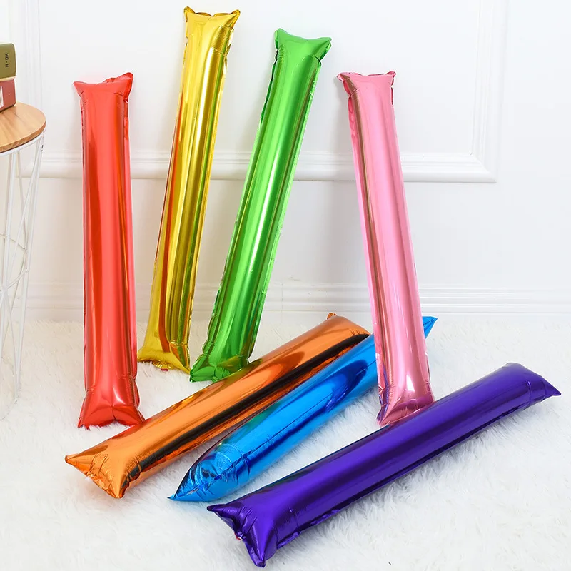 High Quality Customized Plastic Inflatable Noise Cheering Stick Balloon Aluminum film material For Sports Events