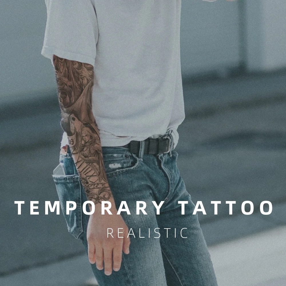 Critical tattoo full arm temporary tattoo stickers  custom waterproof fake tattoos stickers