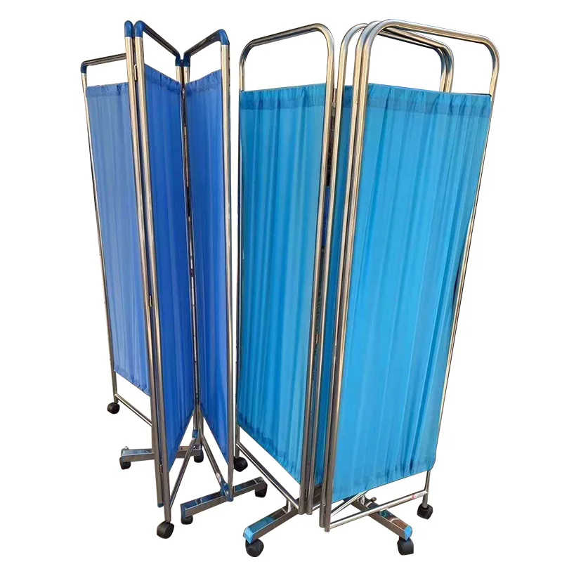 Portable Mobile Privacy Clean Folding Stainless Steel Hospital Medical Ward Screen