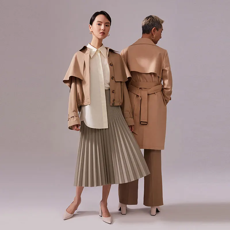 
naivee spring series pleated mid waist A-line women skirt pastel color young and bright 