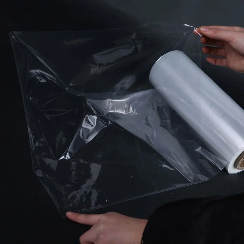 China suppliers stock shrink  film  transparent heat shrink wrap film polythene rolls