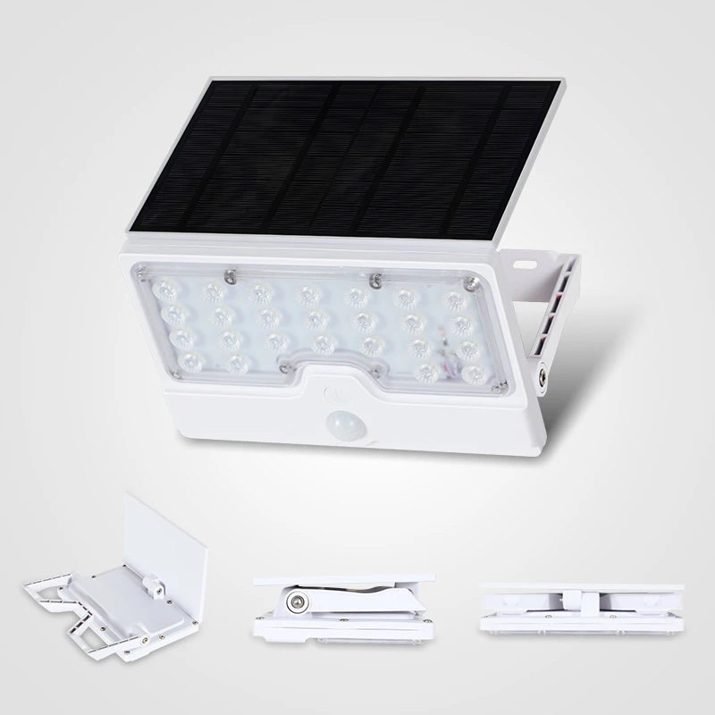 Fence Garden Waterproof 6w 8w Solar Powered Led Wall Mounted Motion Sensor Action Outdoor Solar Wall Light