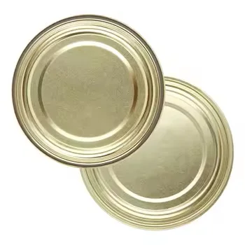 Prim Tinplate 73mm 83mm 99mm 153mm Corrugated Tinplate Metal Bottom End Cover for Fruit Cans