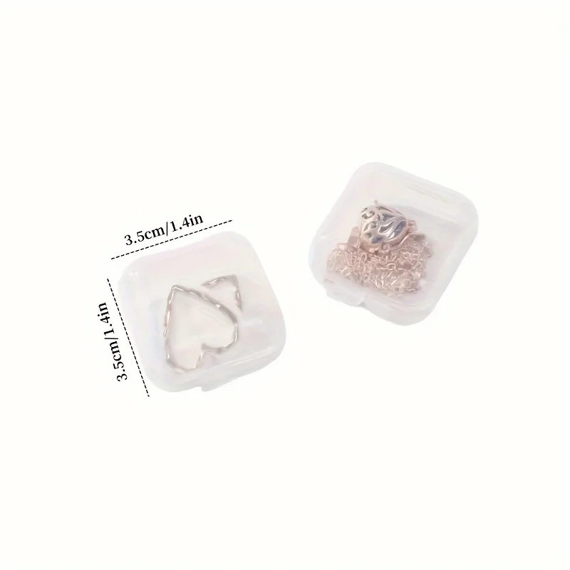 NISEVEN Wholesale Necklaces Bead Storage Containers Small Square Box Jewelry Box Waterproof Clear Plastic Storage Boxes With Lid