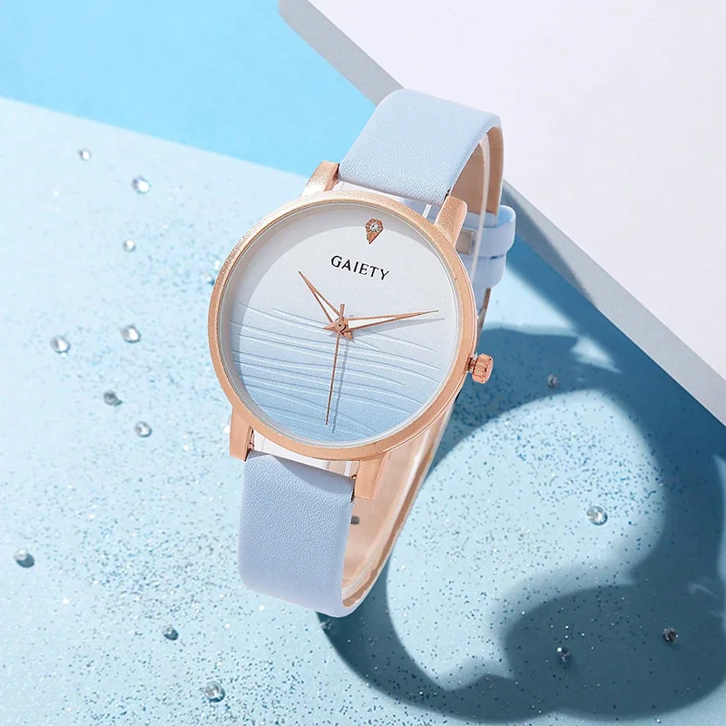 9853 New style  ladies watch with bracelets gold strap  woman Watch set montre femme