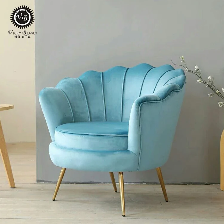 Luxury european hotel antique  flocking fabric green velvet fabric modern two seater room sofa couch