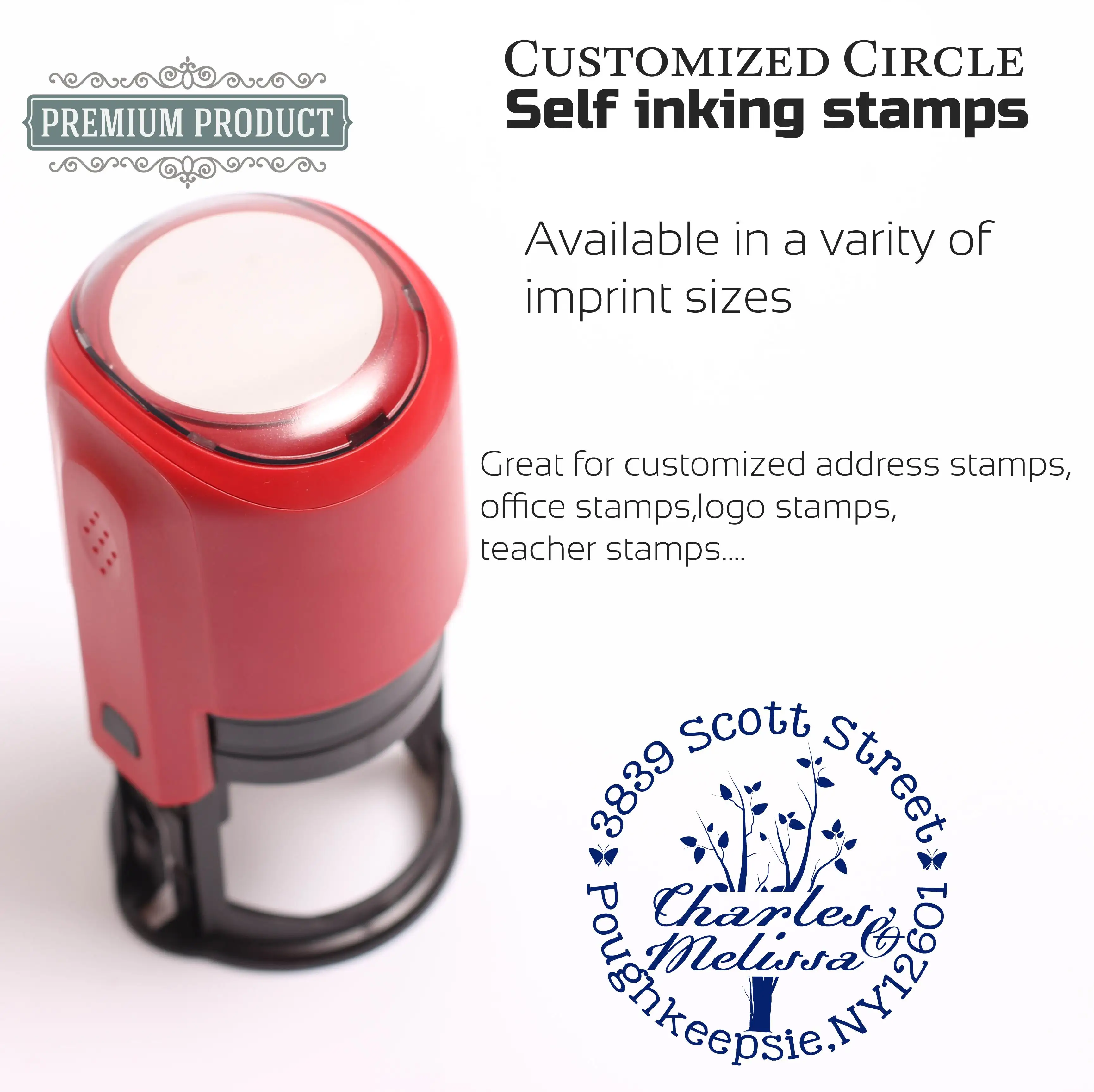 Self-inking stamp date stamp flash stamp pre ink