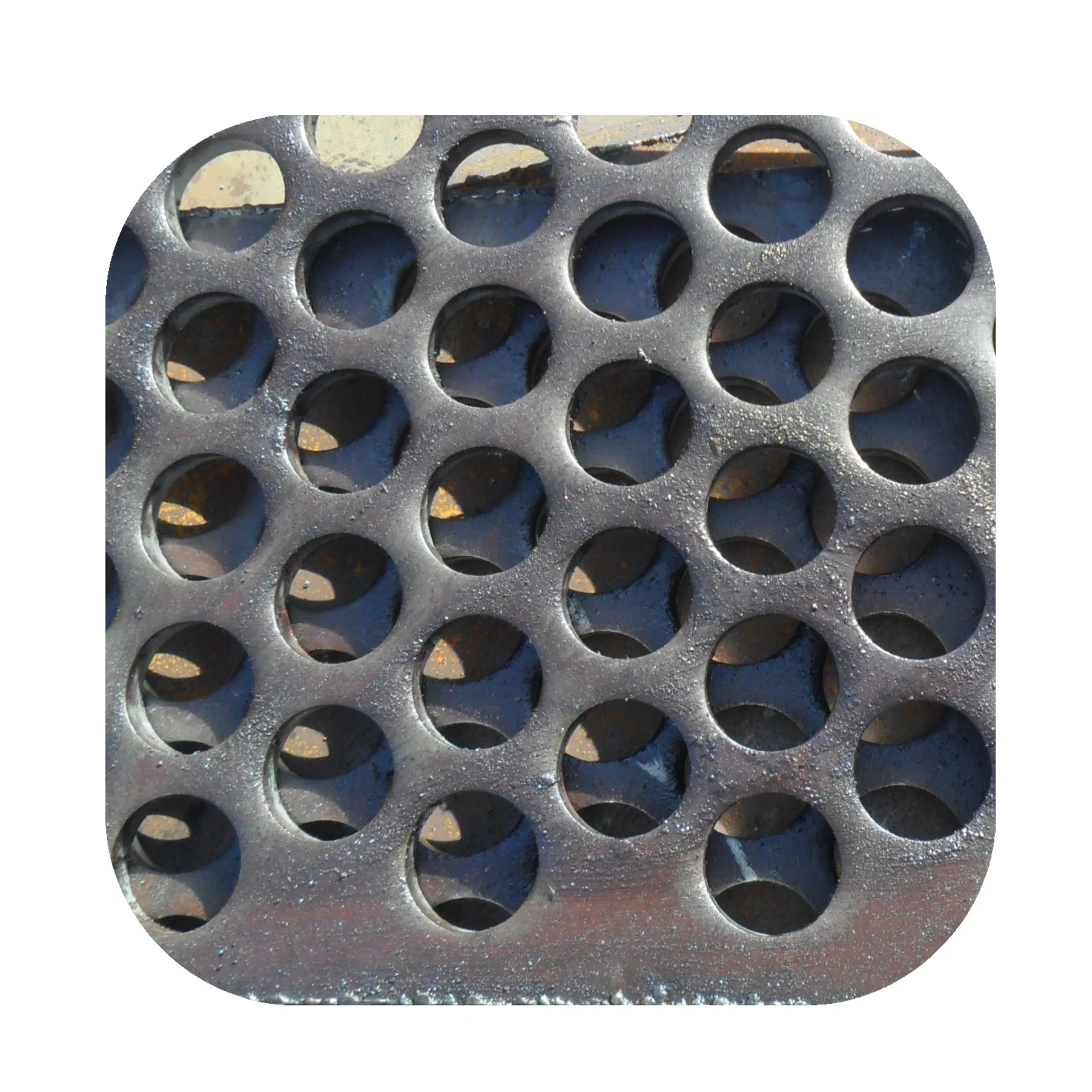 High Zinc heavy thickness manganese plates decorative perforated steel screen for gravel mining filter steel board