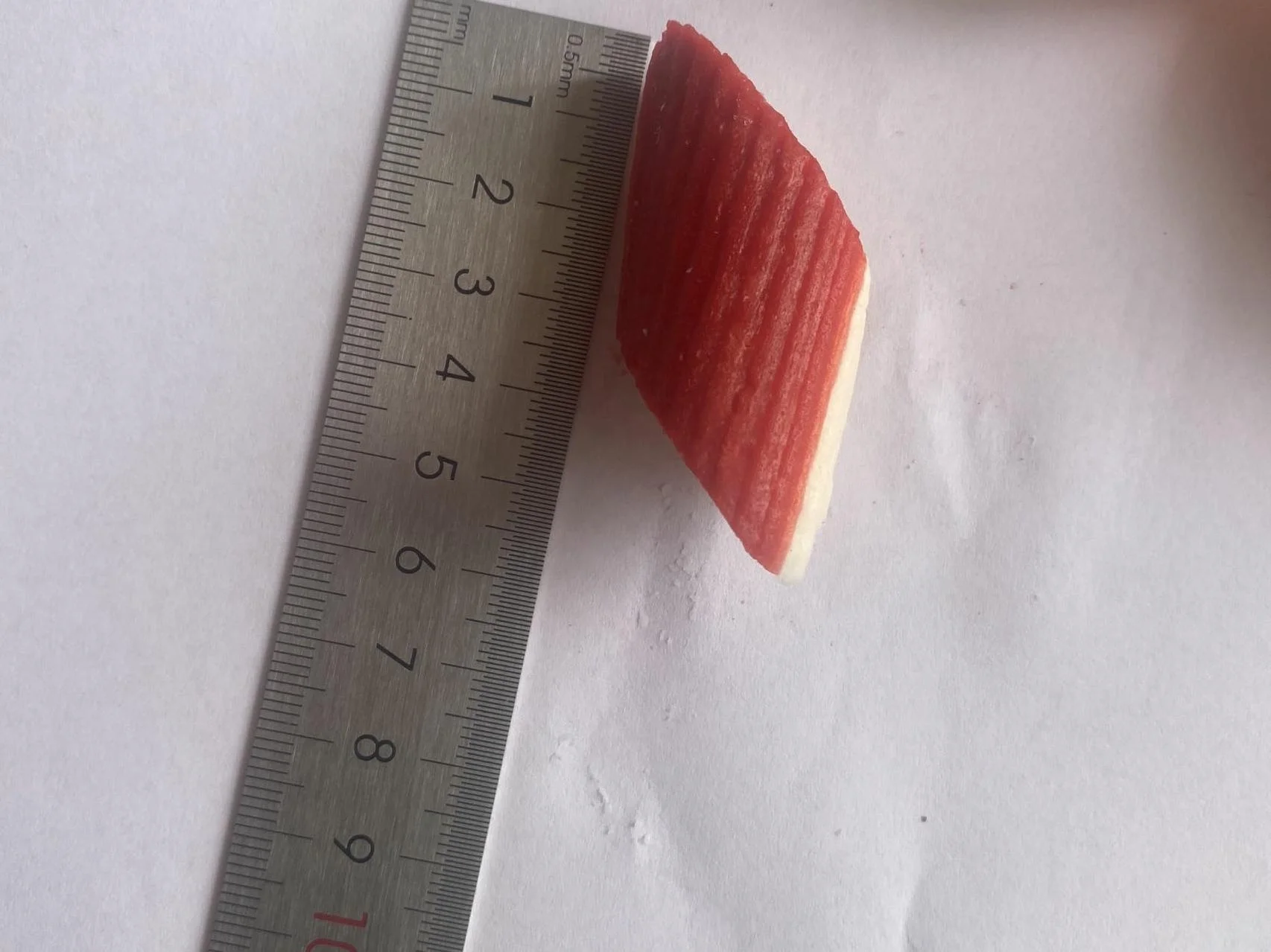 Frozen surimi crab flakes