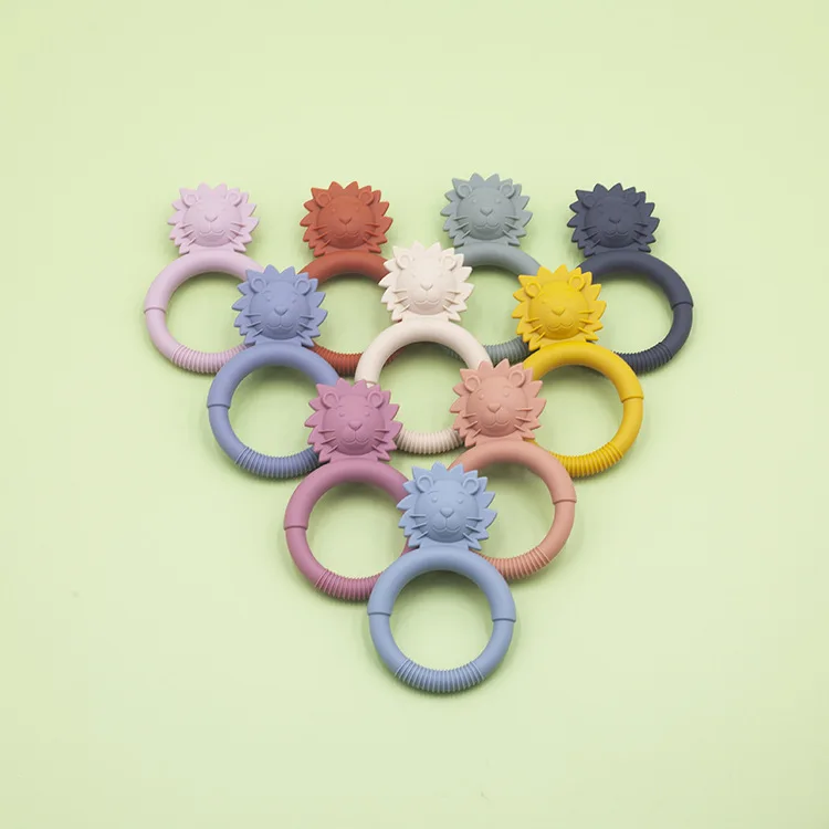 Hot Selling Silicone Baby Teether Toy BPA Free Funny Animal Shape Soft Chewable Toys