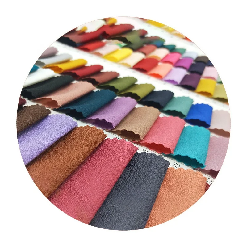 Sunshine Hemp Fabric Solid Polyester Spandex Blending Fabric For Garment