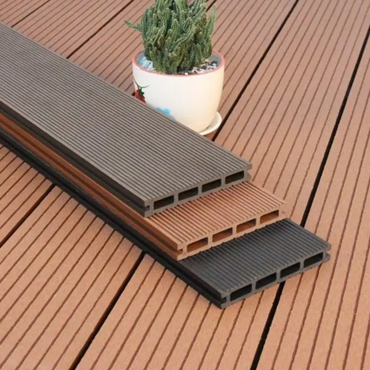 New designed Outdoor Engineering anti-scratch/UV sanding capped wpc floor composite decking patio decking