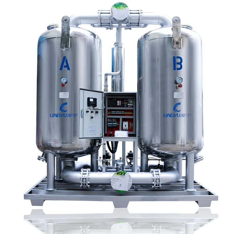 Lingyu Brand 4000 CFM сушилка для сжатого воздуха с подогревом регенеративный осушитель