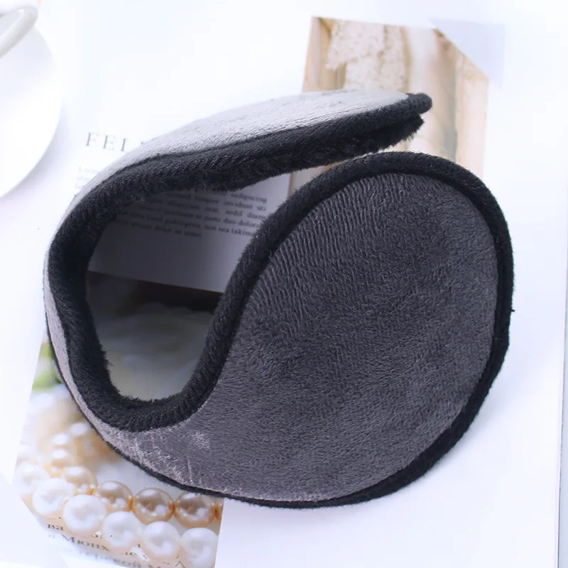 Classic Earmuffs Wraparound Solid Soft Plush Unisex Ear Protector Warm Earmuffs