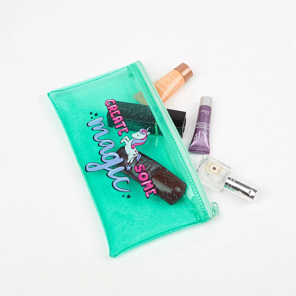 Customized factory new design pvc travel translucent toilet cosmetic bag clear cosmetic makeup bags