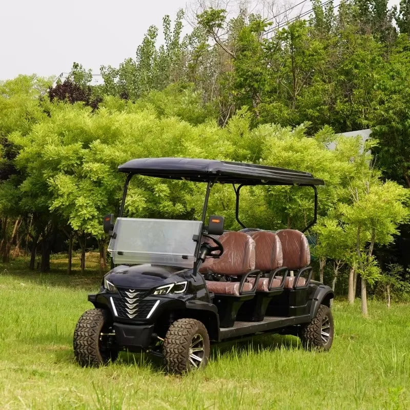 Custom 4-Seater Off-Road Buggy Electric Golf Cart with 5kw Motor and Lithium Battery  Electric Buggy electric Golf Carts on Sale
