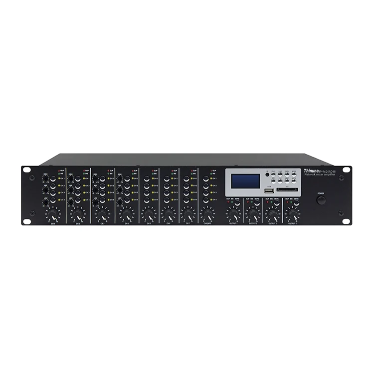 Thinuna IP-9624AD III профессиональная аудиосистема IP сетевая акустическая система аудиомикшер консоль для кампуса