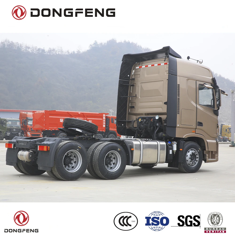 Dongfeng KX 6x4 520 HP Container Tractor Truck G.C.W 50 Ton Design