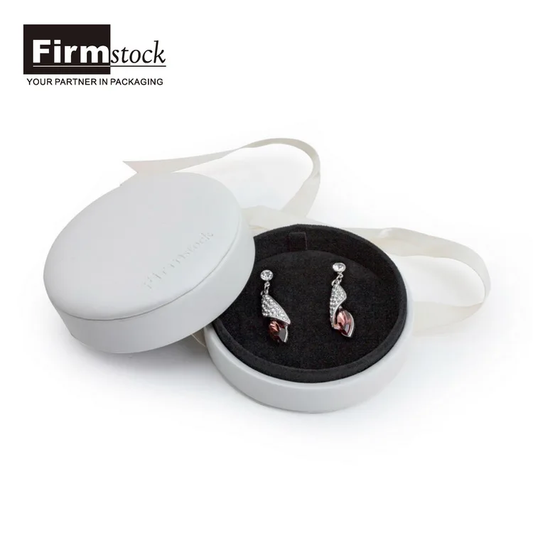 Custom Luxury White Logo Velvet Paper Gift Boxes Set Cardboard ring Jewelry Packaging Box