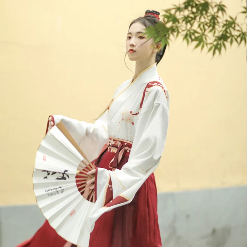 Classics Modern Hanfu Dress Hanfu Costume S Stage Performance Chinese Traditional Chinese Children Girl Clothing Quantity Red