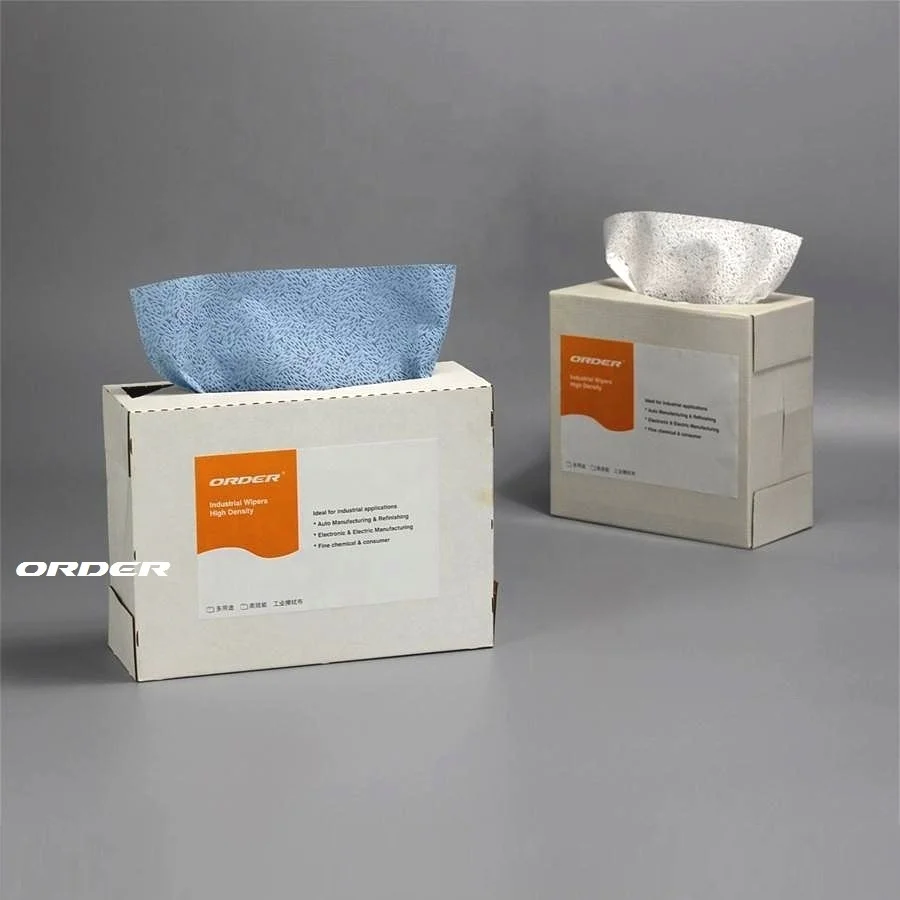 Wholesale Durable Custom High quality Interfold pop up box Melt blown PP absorbent oil industrial Degreasing Wipes