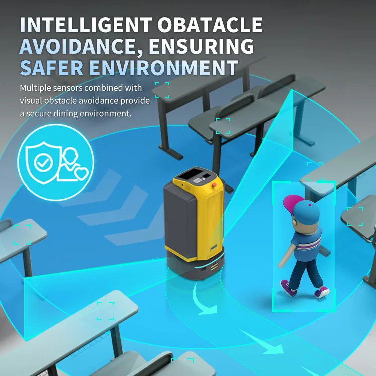 ELUEYES Shenzhen Reception Robot Self Service Information Catering Table Services Ai Hotel Service Hotel Room Robot Manufacturer