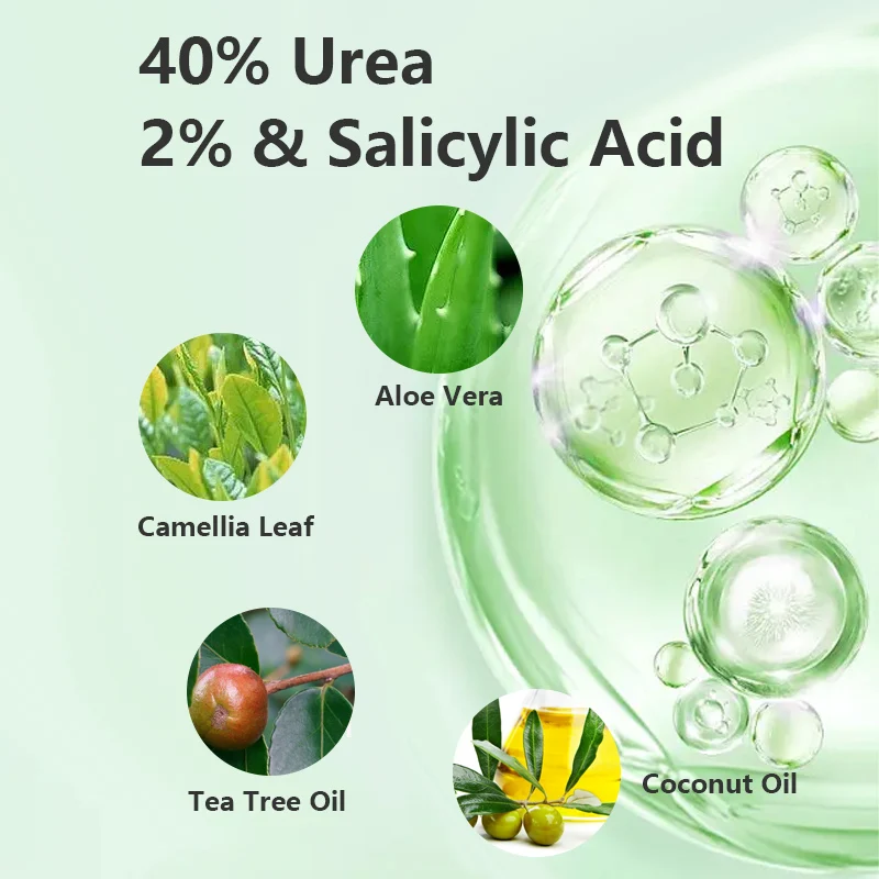 Urea 40% Plus 2% Salicylic Acid  Crack Foot Cream Heel Cracked Repair Remove Dead Skin Hand Feet Care Custom Moisturizing Cream