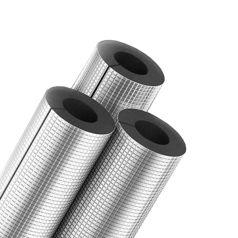 Fireproof material heat shield for air conditioning rubber foam pipe insulation and ventilation rubber foam pipe insulation