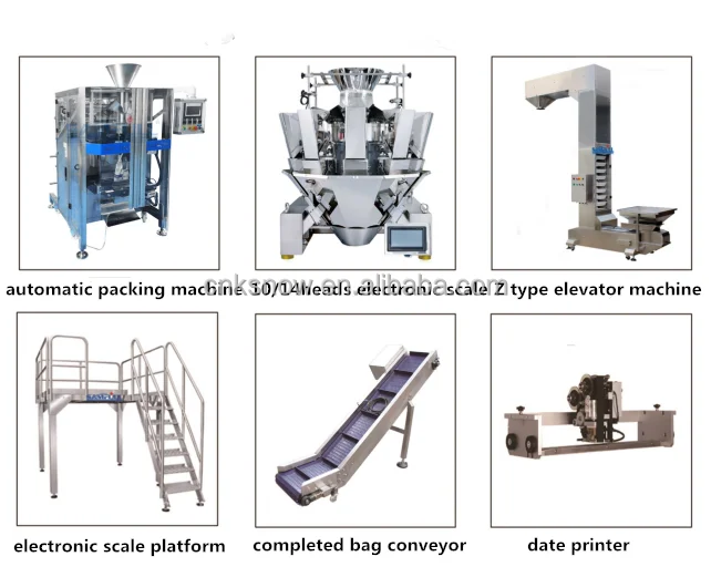 high accuracy automatic 10 heads snack packing machine for granule material bag packing
