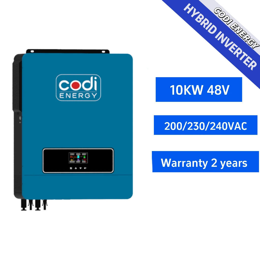 Factory sell 10KW On Off Hybrid Solar inverter 10.2KW 48V to 230V Dual Output 180A MPPT Controller with WiFi Monitoring