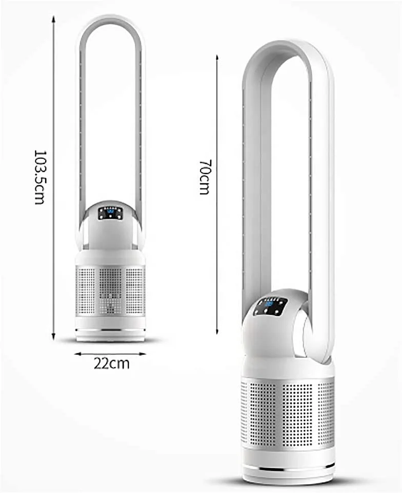 iHomey 2 in 1 New Products  air cooling  tower & pedestal fans air purification fan tower bladeless cooler fan