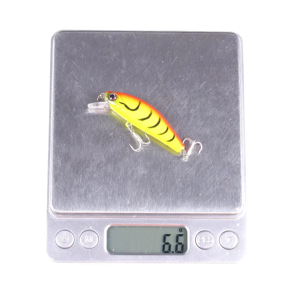 Top Right M1501 6.5g 55mm Sinking Minnow Lure For Bass Trout Pinfish Pesca Bass Fishing Lures Hard Bait Wobbler Jerkbait
