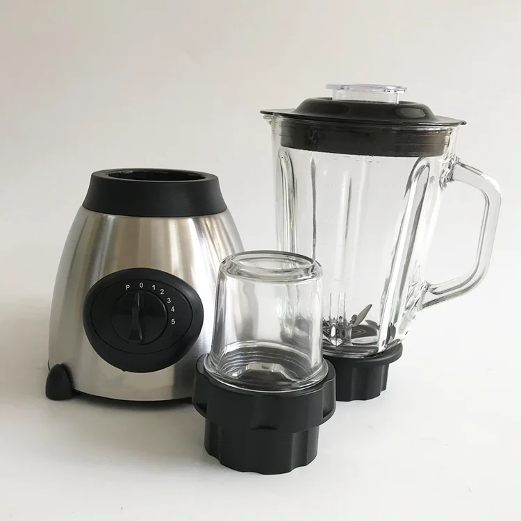 Juicer Blender Electric Smoothie Maker Fruit and Vegetable Grinding Machine Mixing Knife Hot Stainless Steel with Four-page 3D