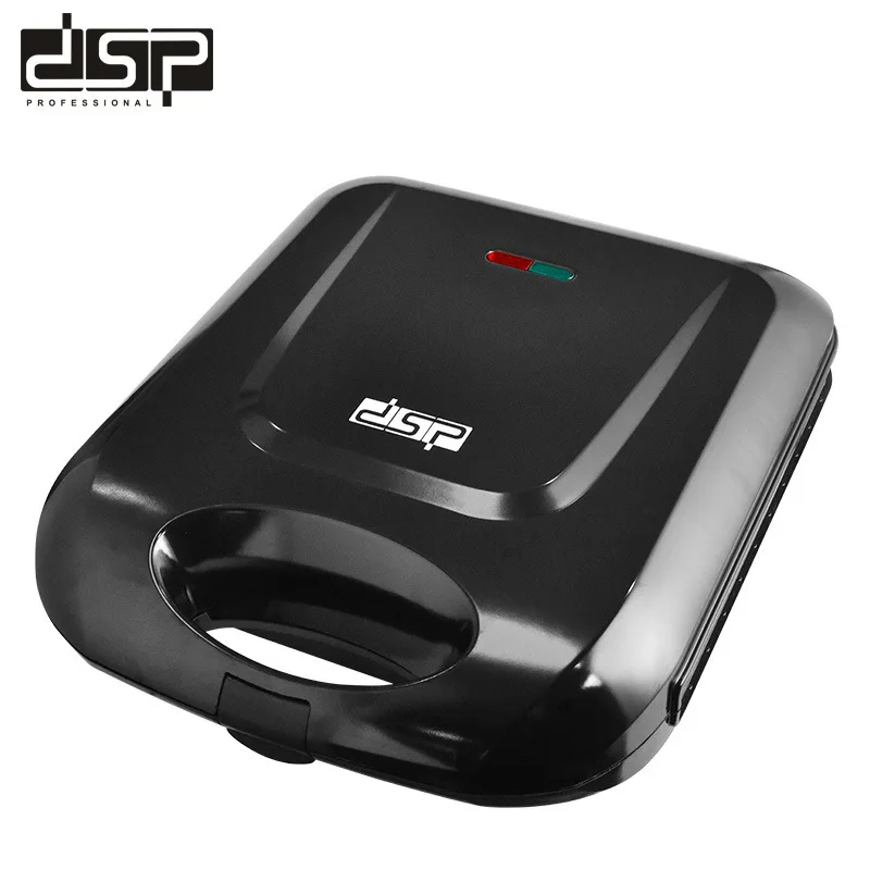 DSP Mini Home Double Sided Heating Waffle Muffin Light Eater Automatic Square 4 Slices Electric Belgian Waffle Maker