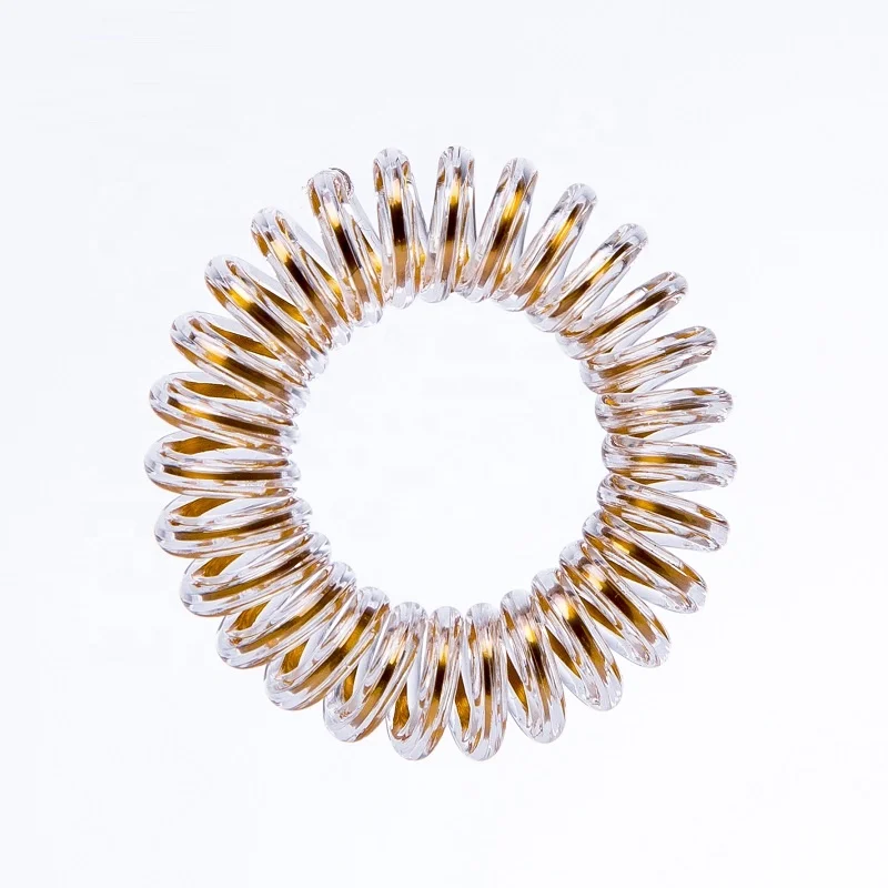 
High quality ponytail manufacturers sprial hair bands telephone hair ties 