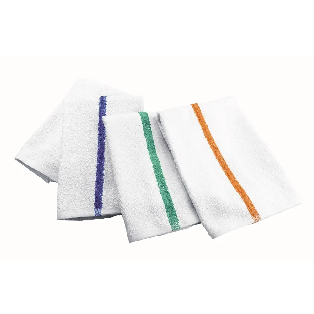 Experience in Manufacturing Best Quality Durable and Reusable Thick Soft Striped Pattern Quick Dry Bar Mop Towels