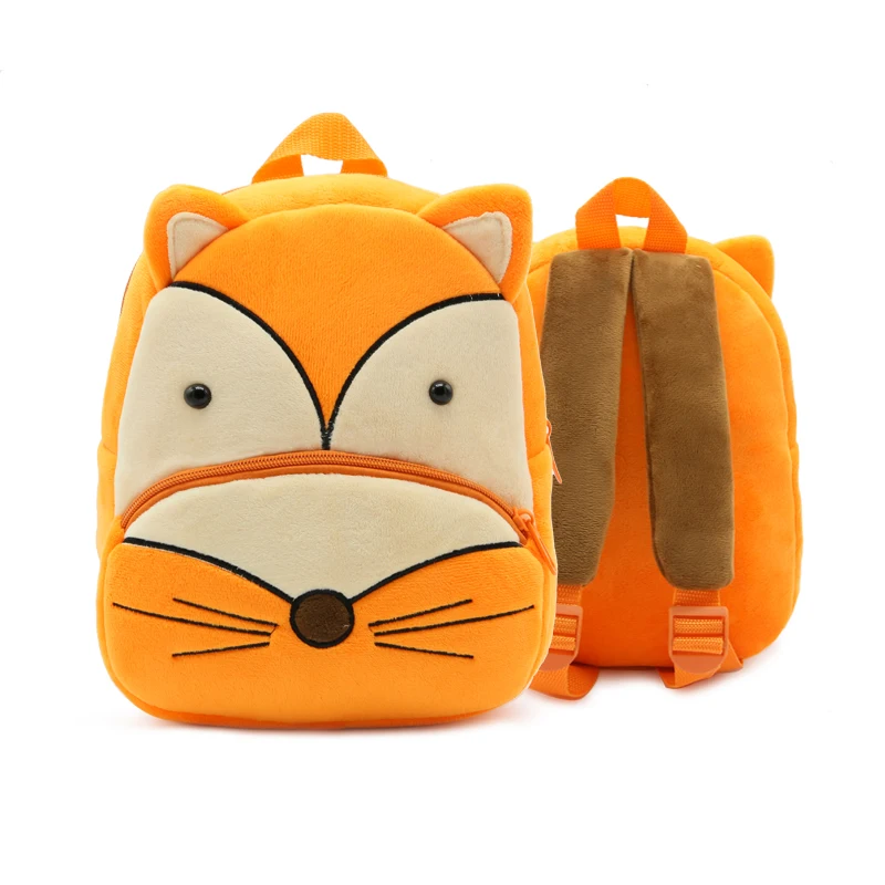 Factory wholesale selling cute animal children backpack high quality Arcuate Shoulder Strap zipper school bags