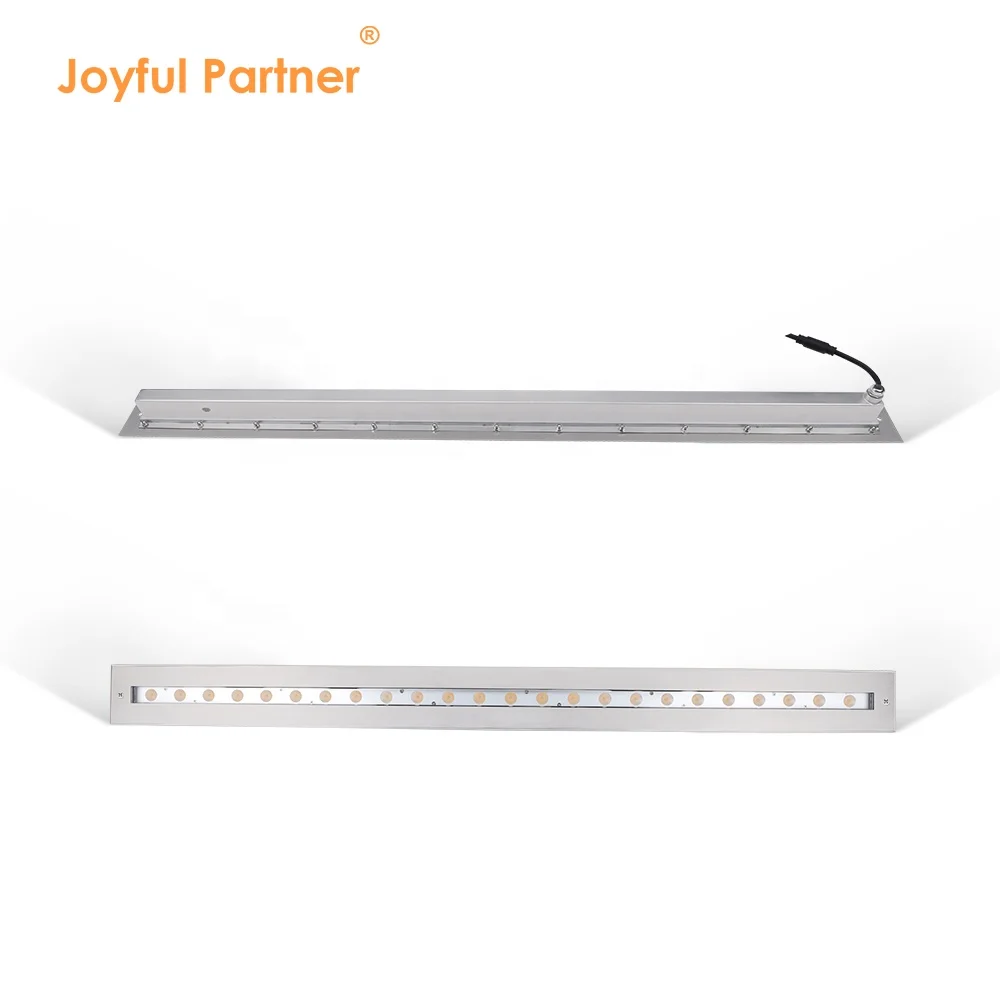 Newest 1 Meter IP68 Underwater Lighting Recessed Stainless Steel 316L 24W 48W 72W Linear LED Swimming Pool lights