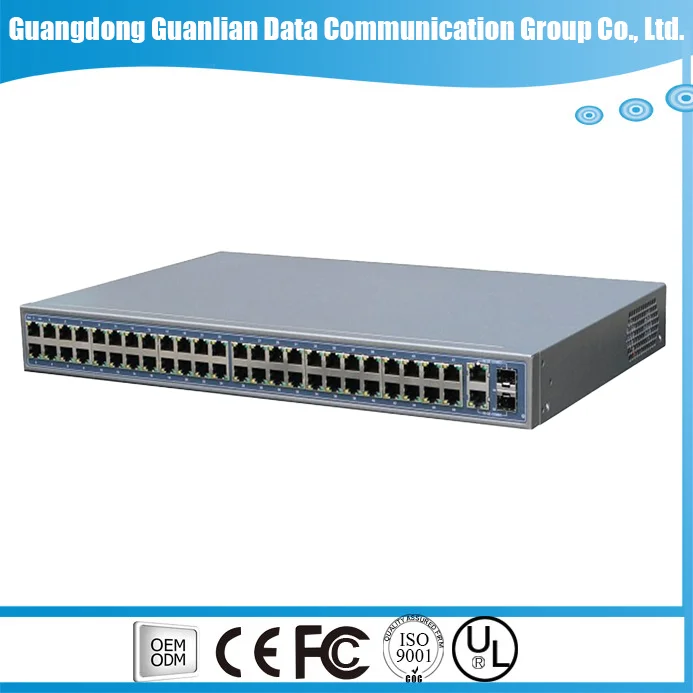 48-port L2 access switch Enterprise access equipment Gigabit network monitoring switch