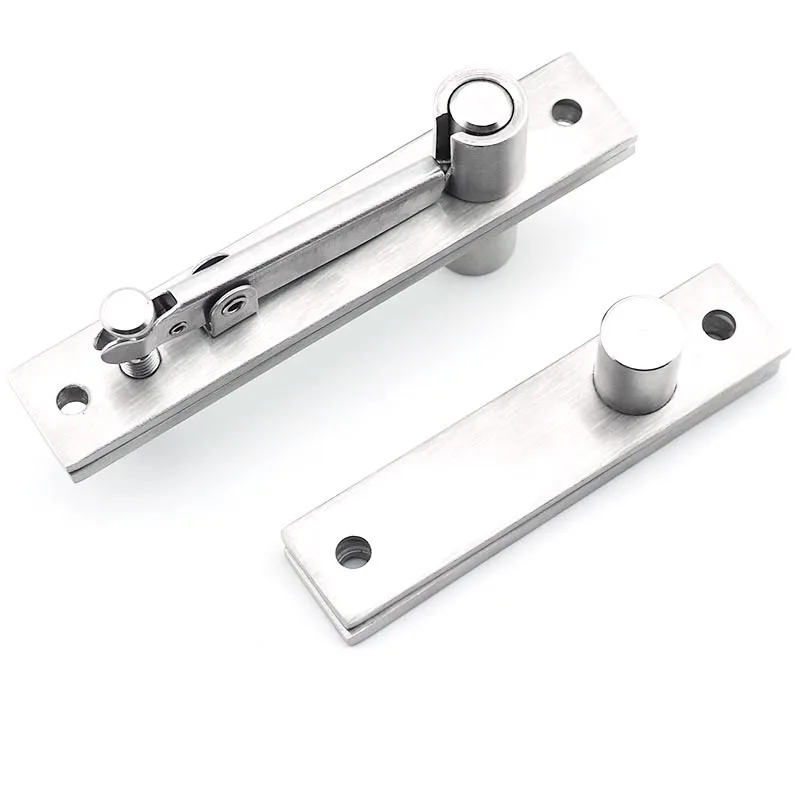 Heavy Duty Stainless Steel SS201 Concealed Door Pivot Hinges for Wooden Doors 180 Degree Shaft Pivot Hinge