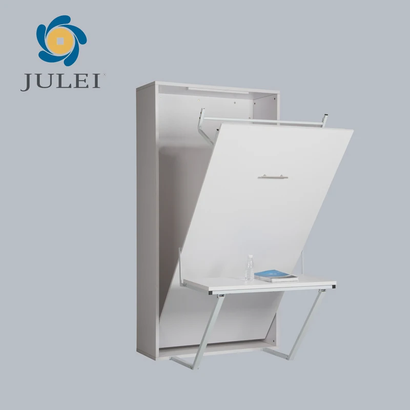 Factory Direct Wall Mounted Foldable Vertical Queen Wall Bed With Desk Murphy Kit