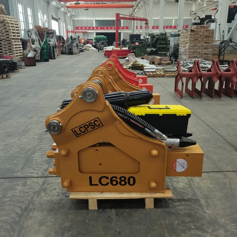 Triangle hydraulic breaker hammer customized tunnel rock drilling hydraulic gun head 20 tons excavator drill rod breaker